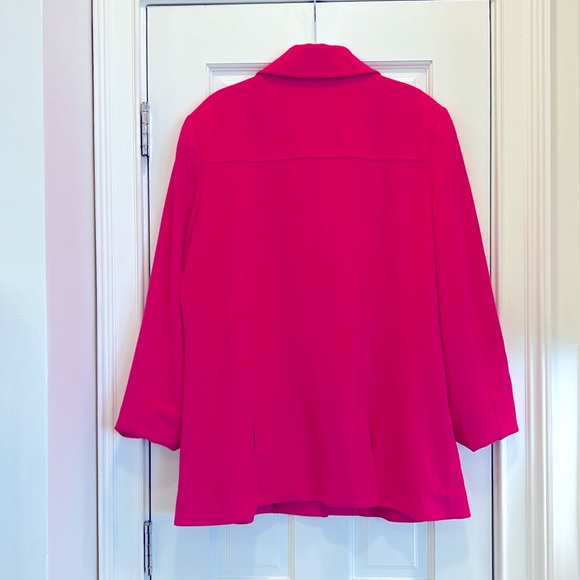 Rafaella Weekend Hot Pink Button Front Lined Coat sz.XL - Picture 7 of 10